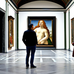 Home 14 미술관 갤러리 데이트 - Galleria degli Uffizi Date**
"A professional couple, fully clothed in modest, stylish Italian fashi...